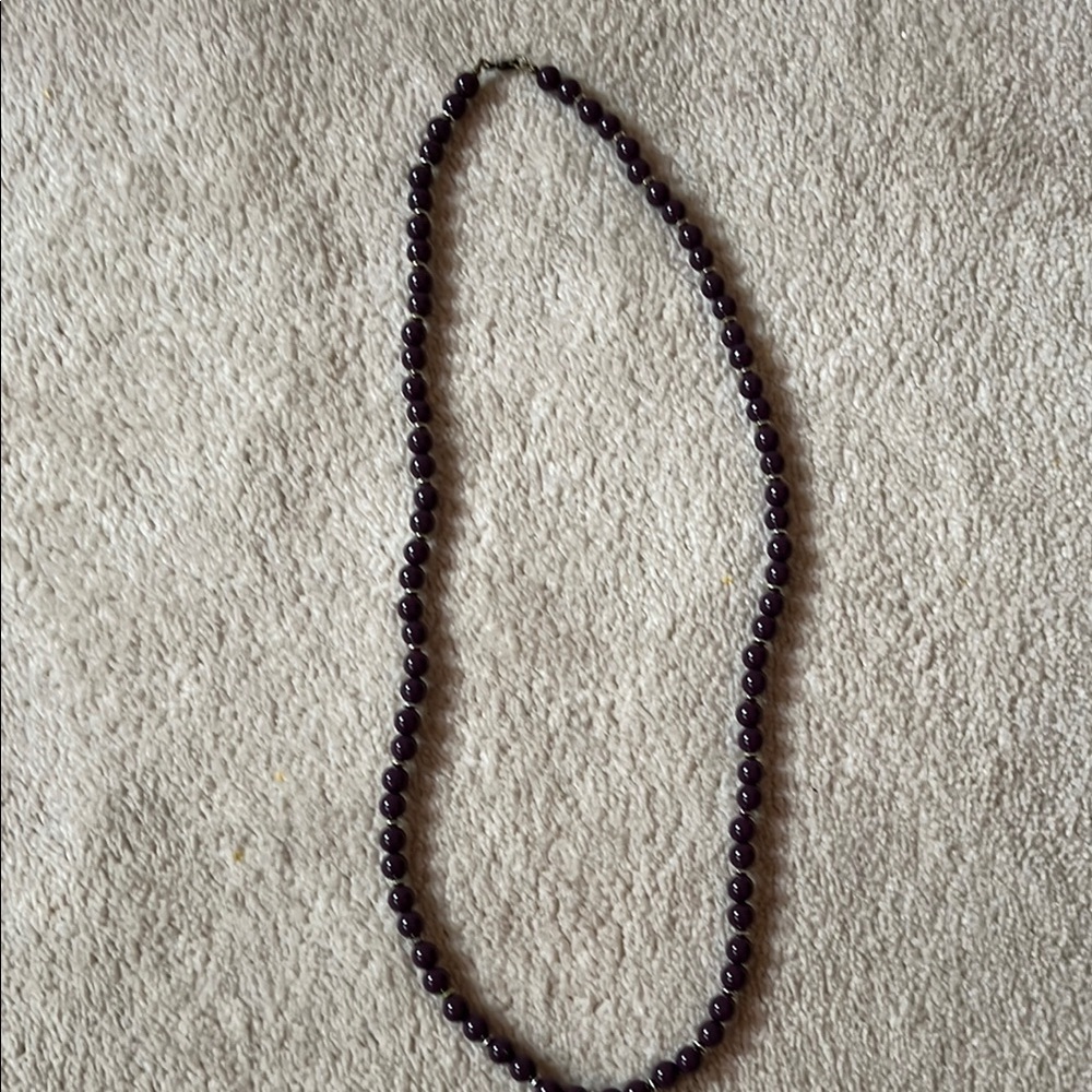 Elegant Black Beaded Necklace